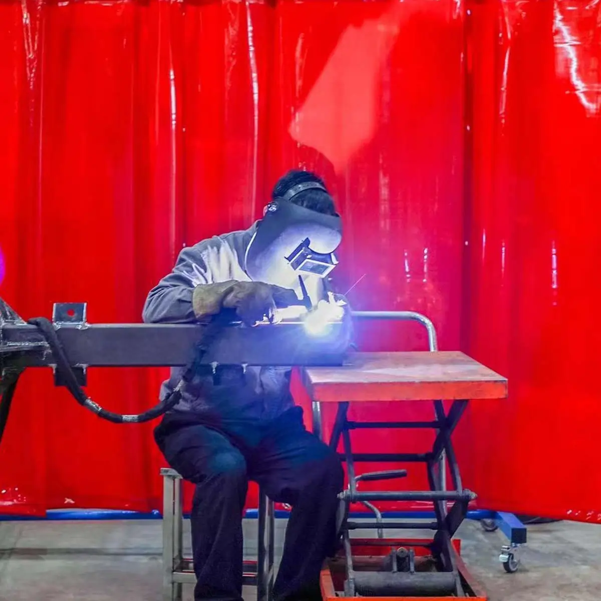 Screenflex welding grade PVC strip curtains and partitions