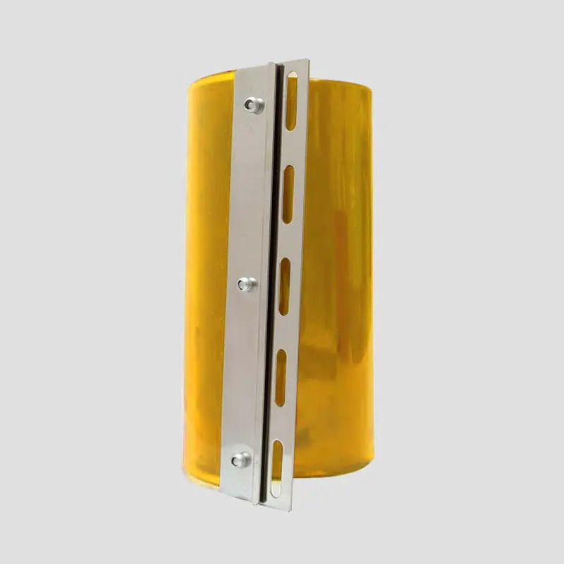 Transparent colour PVC replacement strip curtain yellow colour