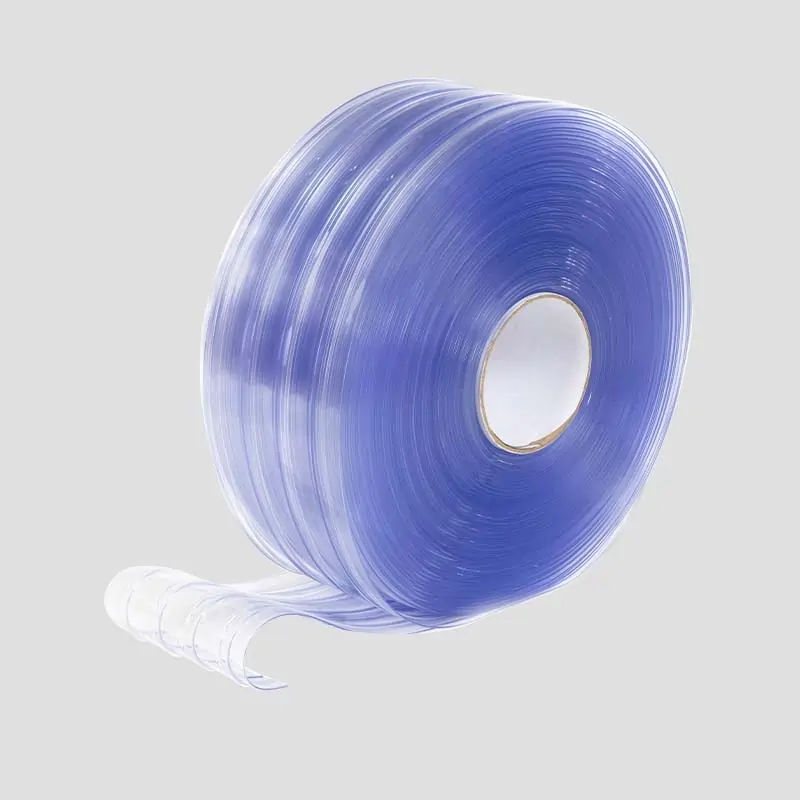 Clearway Online polar low temperature ribbed clear plastic PVC strip roll
