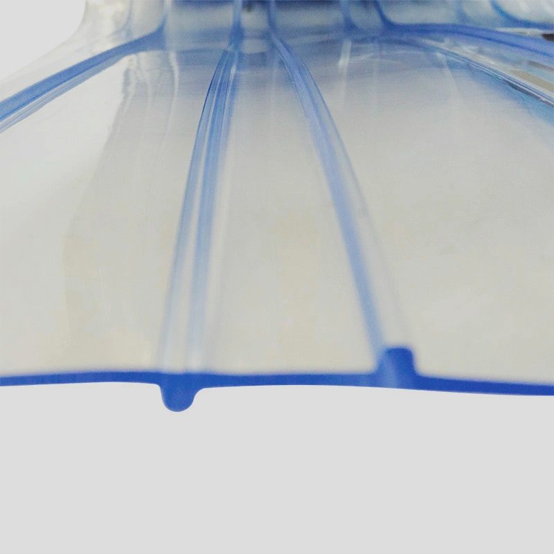 Ribbed PVC low temperature showing the ribs close up