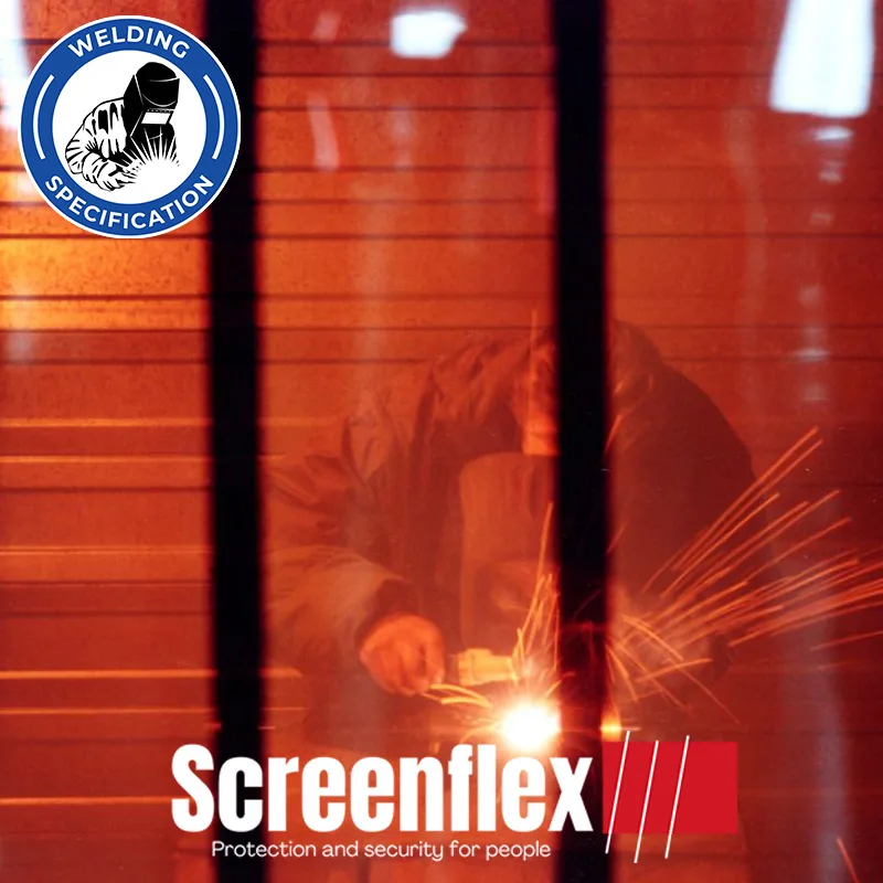 Screenflex welding screens made from PVC strip curtains