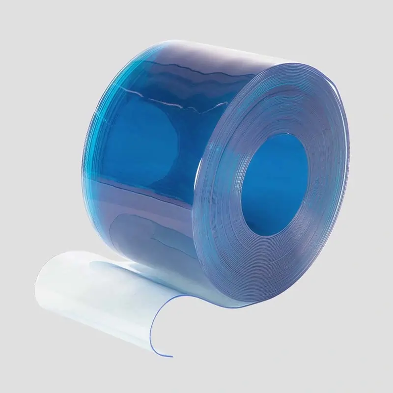 clear blue antibacterial roll shown up on it's side