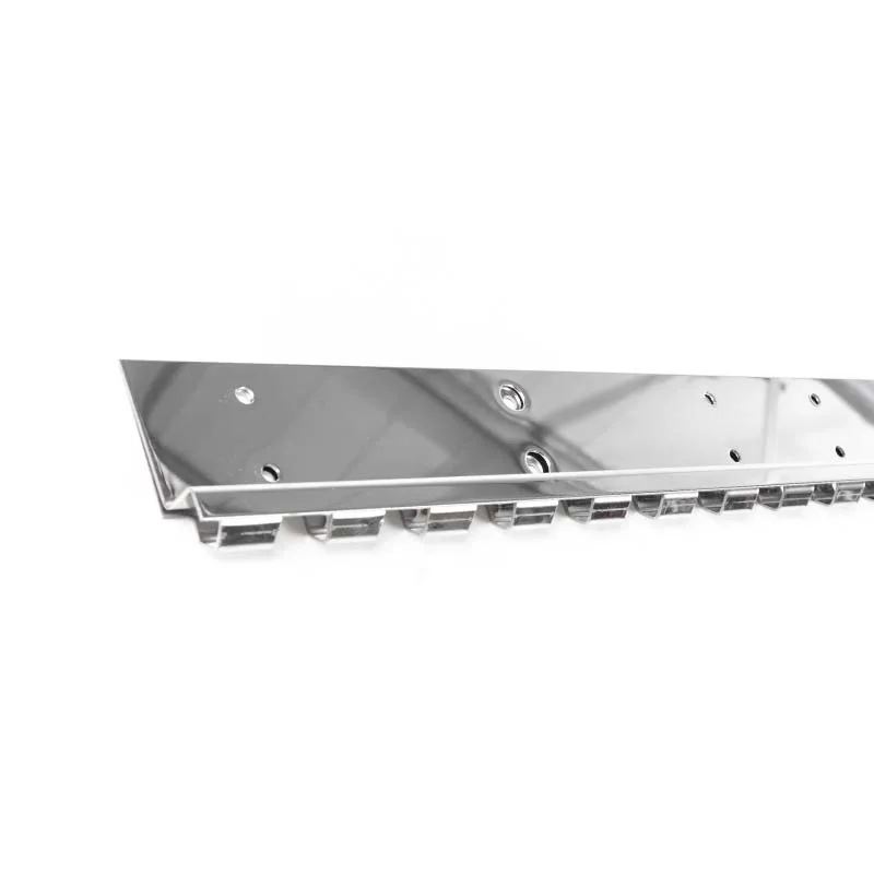 Heavy duty stainless steel PVC strip curtain hook on rail zoomed in